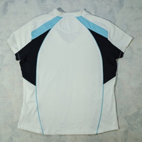 Cutter & Buck Sky Blue Argyle L/S V-Neck Top - Picture 3 of 8